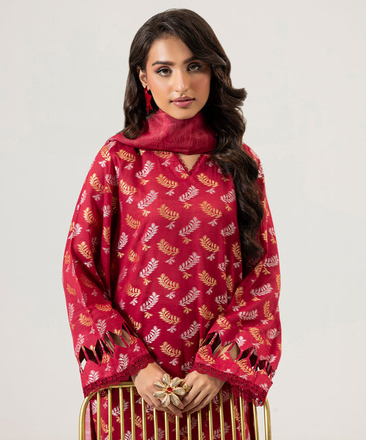 Women Jacquard 3 Piece Suit - JQ2509