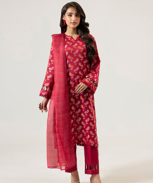 Women Jacquard 3 Piece Suit - JQ2509