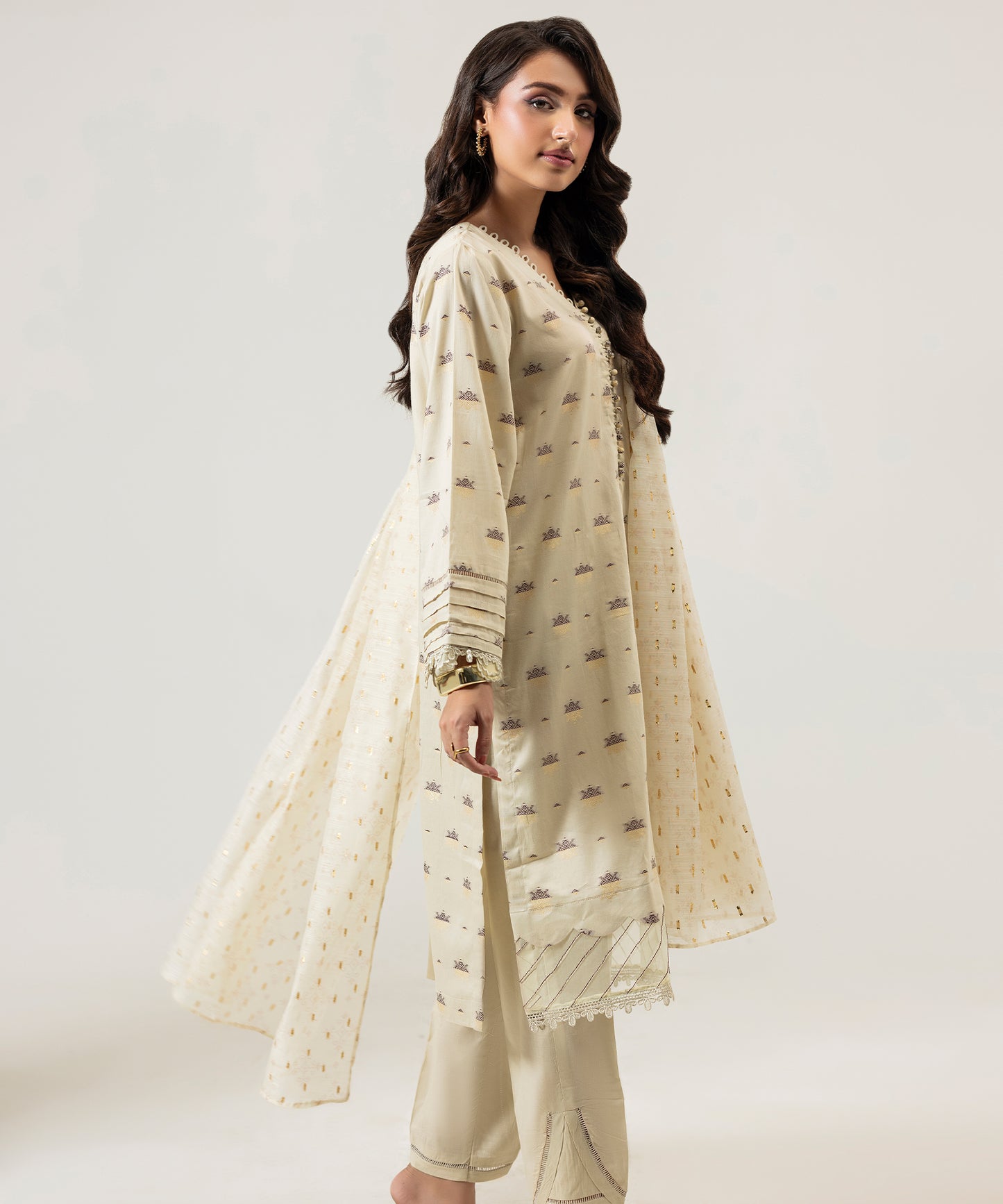Women Jacquard 3 Piece Suit - JQ2510