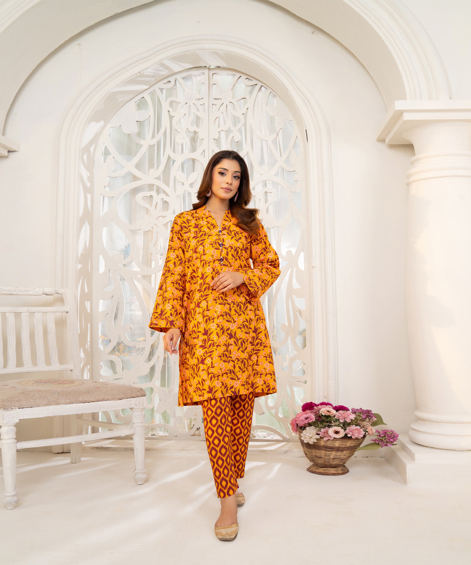 2PC Printed Suit - LDS 1016