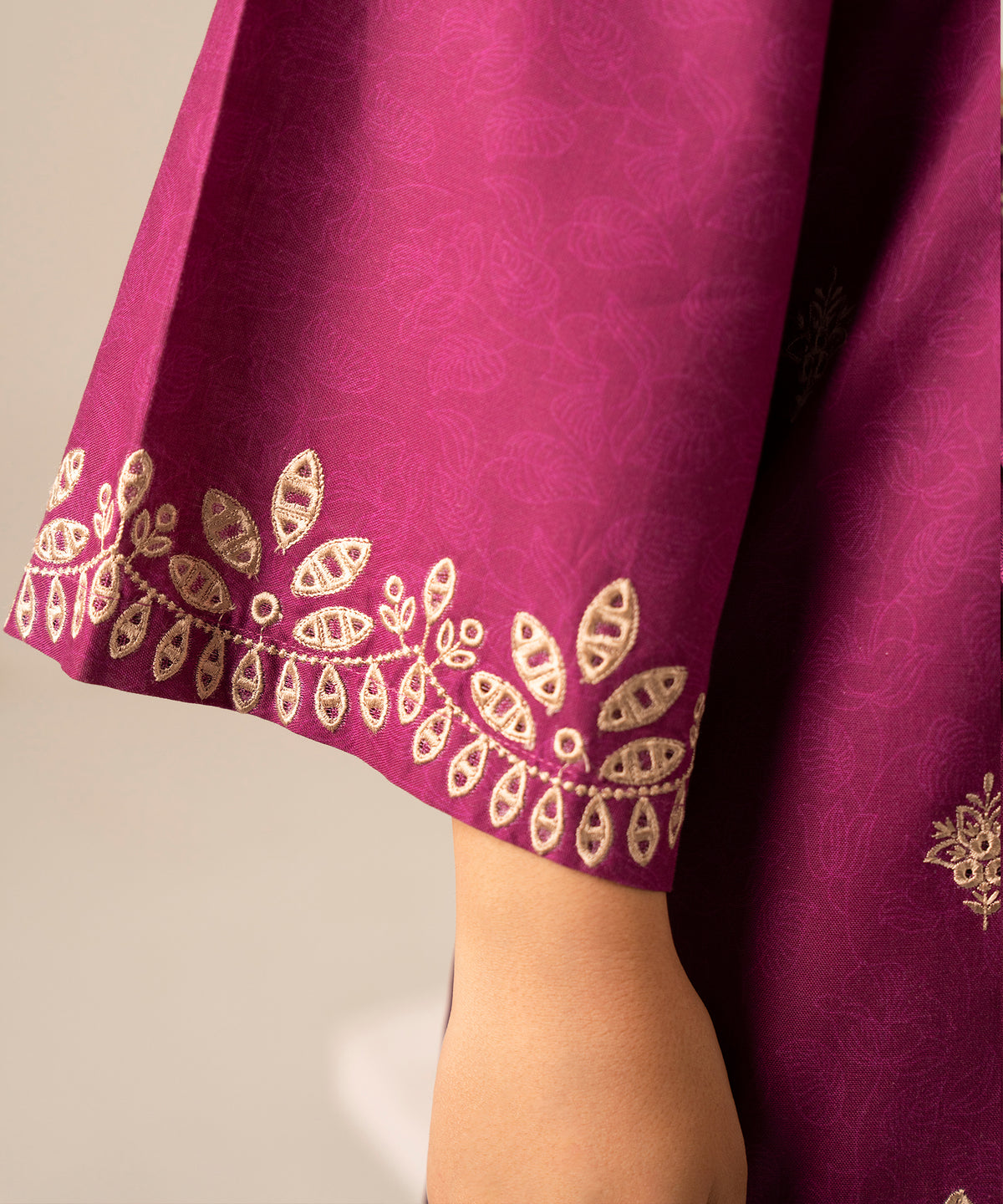 3PC Printed Embroidered Khaddar - 2607