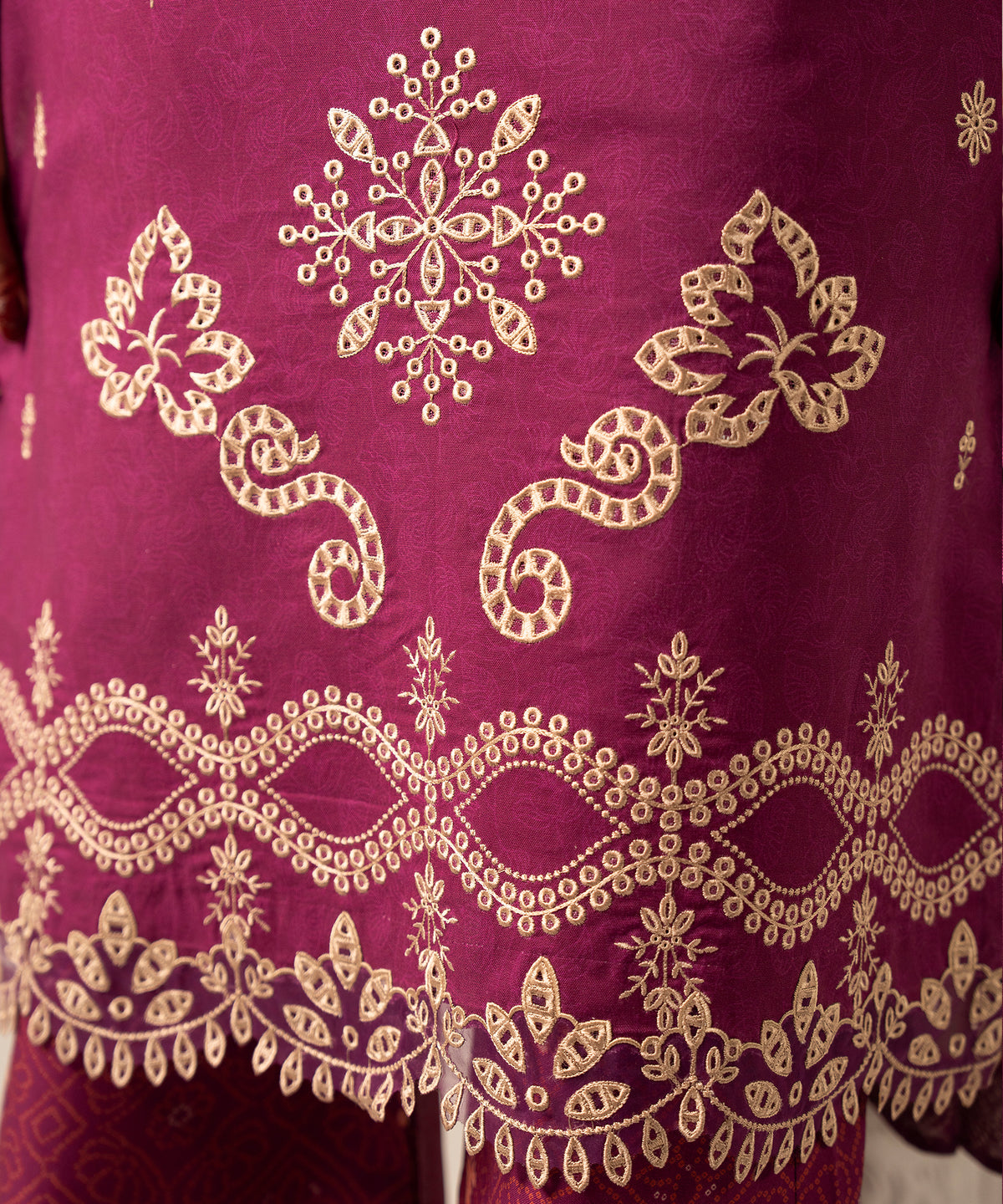 3PC Printed Embroidered Khaddar - 2607