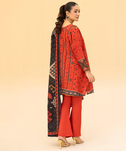 Women Printed 3 Piece Suit  - DT2611