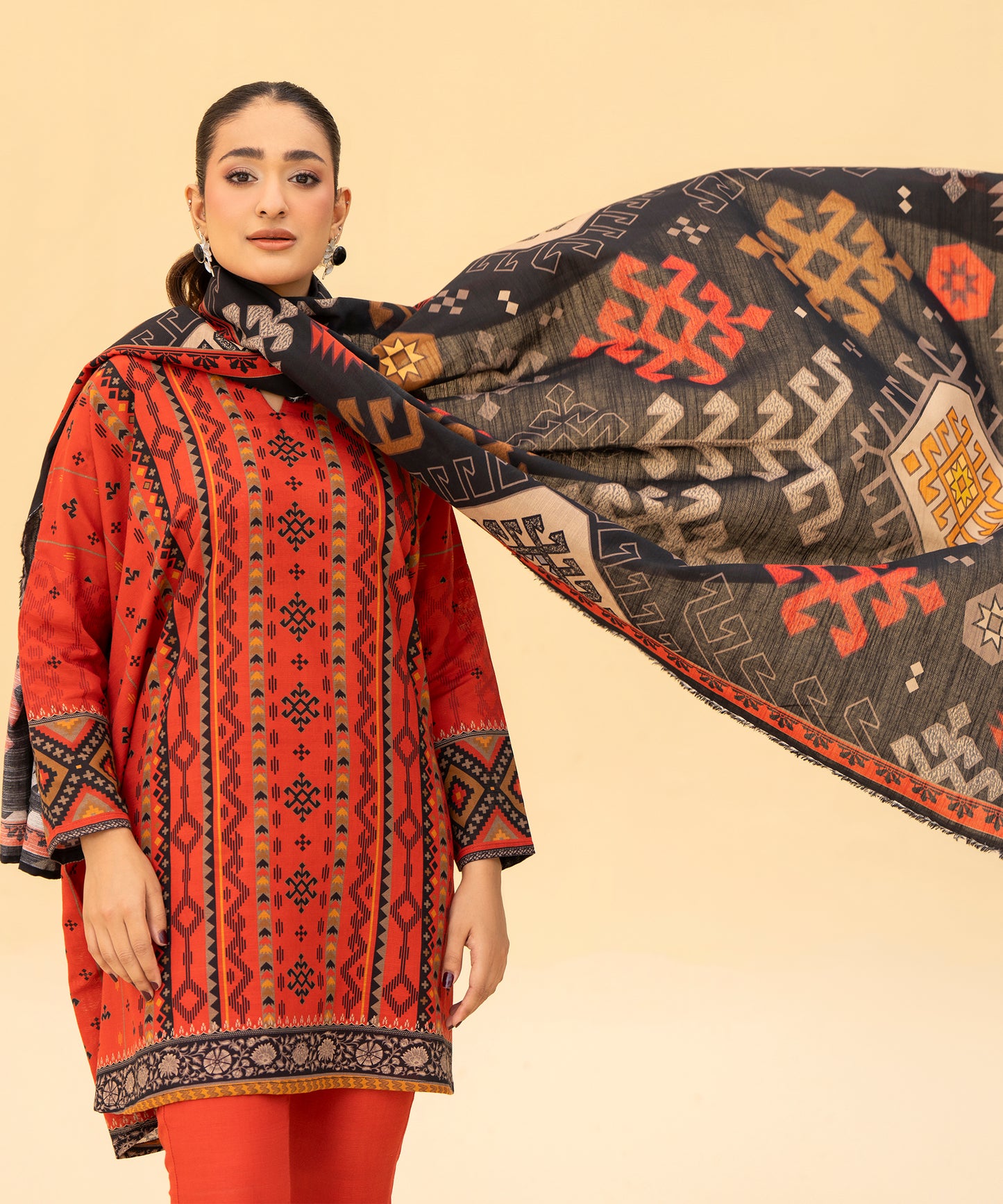 Women Printed 3 Piece Suit  - DT2611