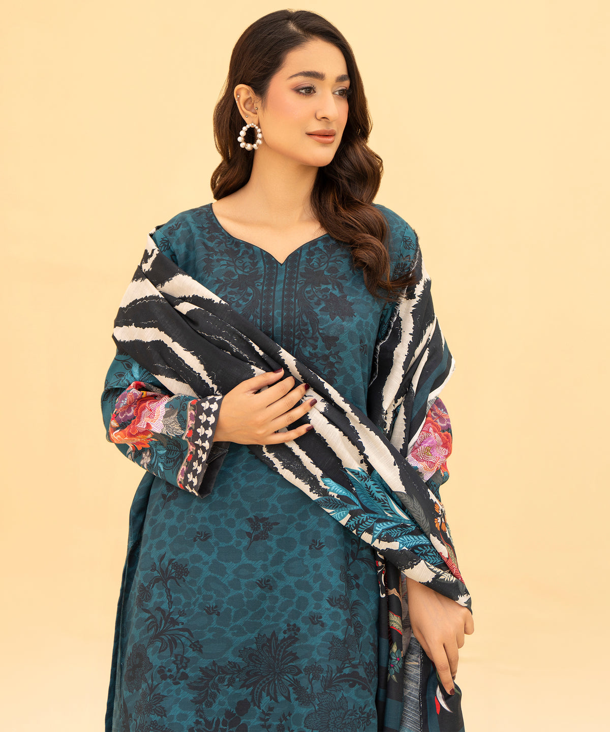 Women Printed 3 Piece Suit  - DT2613
