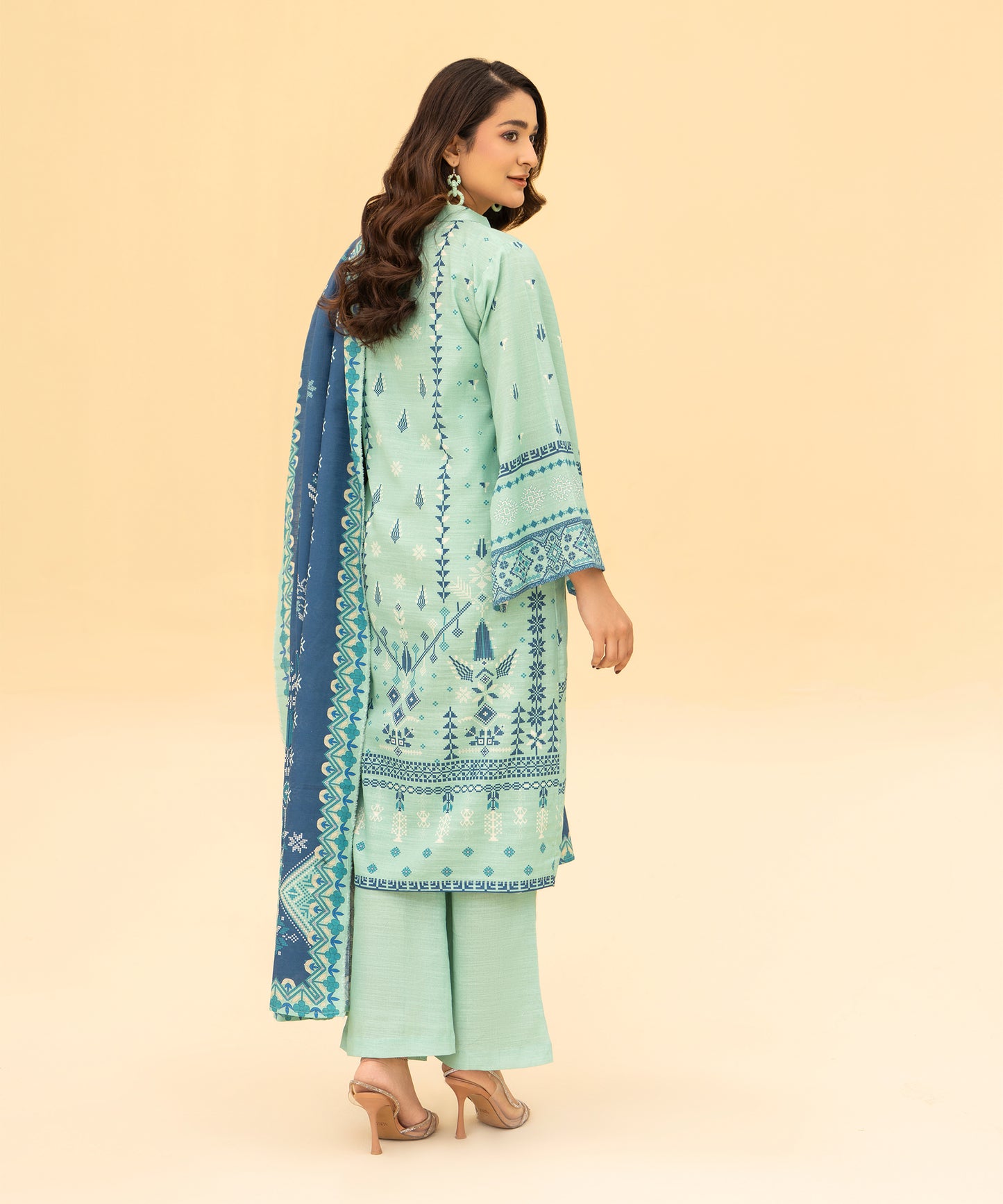 Women Printed 3 Piece Suit  - DT2614