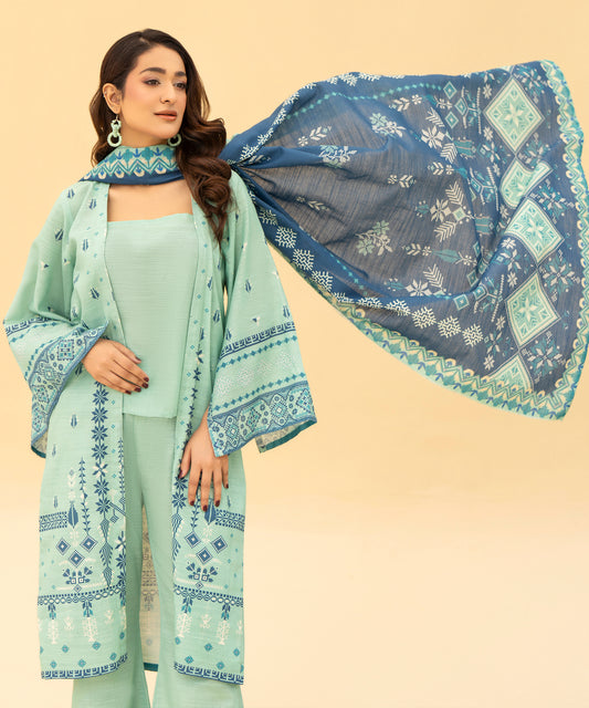 Women Printed 3 Piece Suit  - DT2614