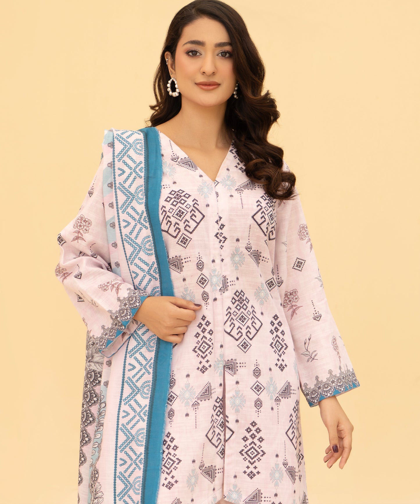 Women Printed 3 Piece Suit  - DT2615
