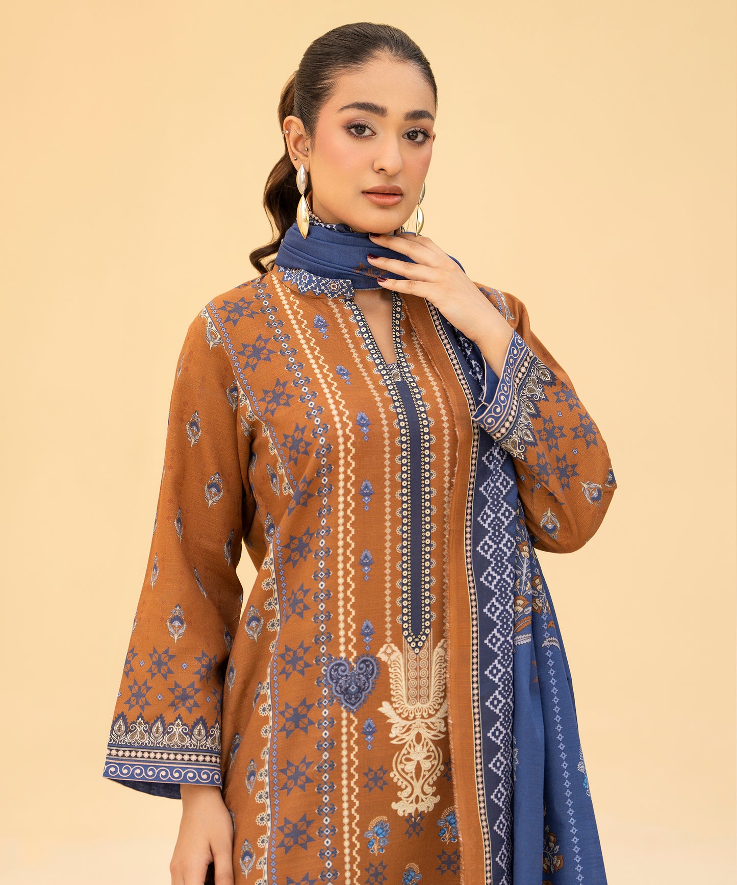 Women Printed 3 Piece Suit  - DT2617