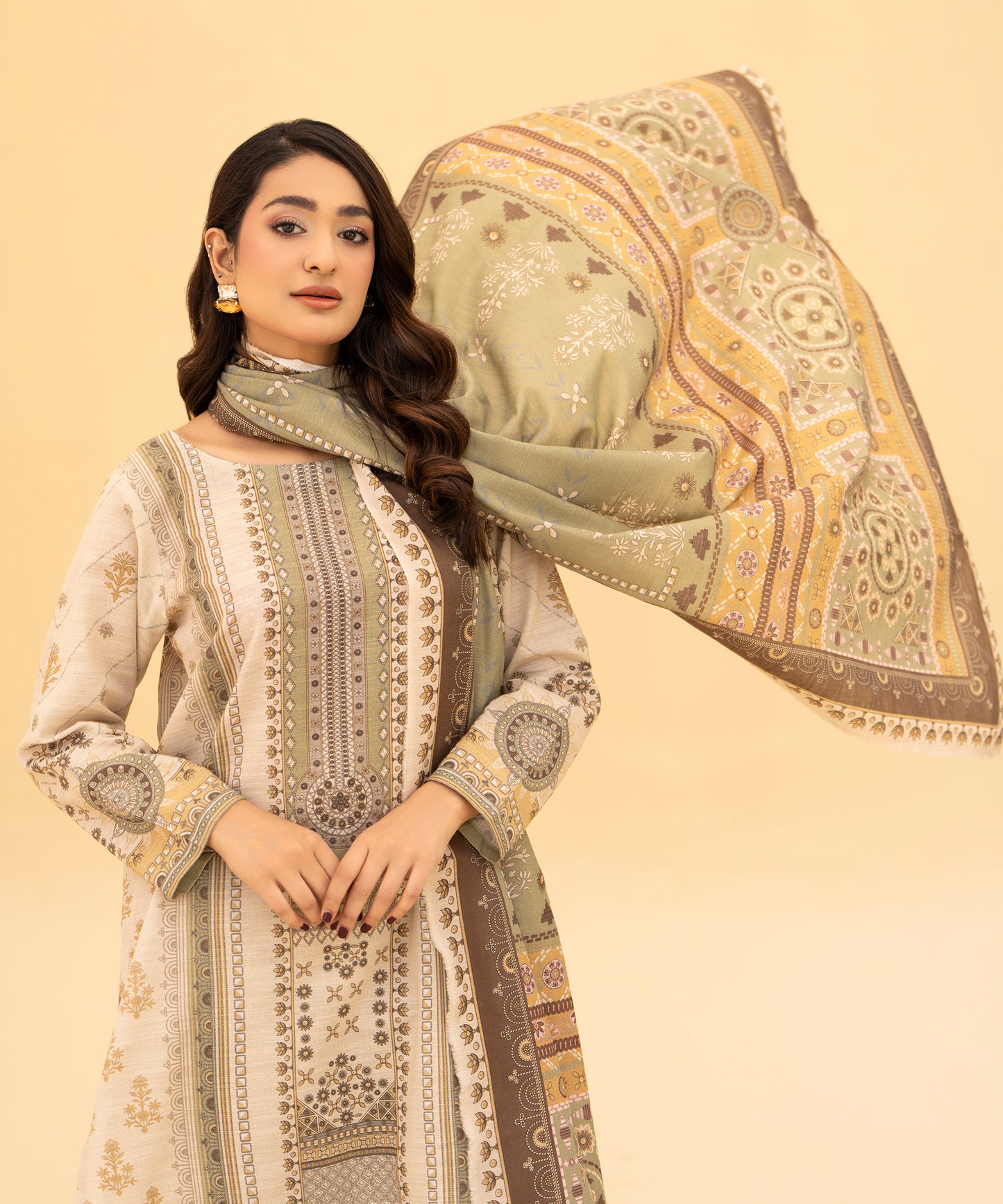 Women Printed 3 Piece Suit  - DT2620