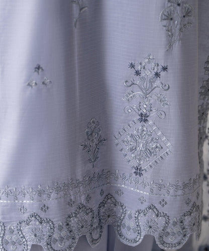 Women Solid Embroidered 3 Piece Suit - UDE275