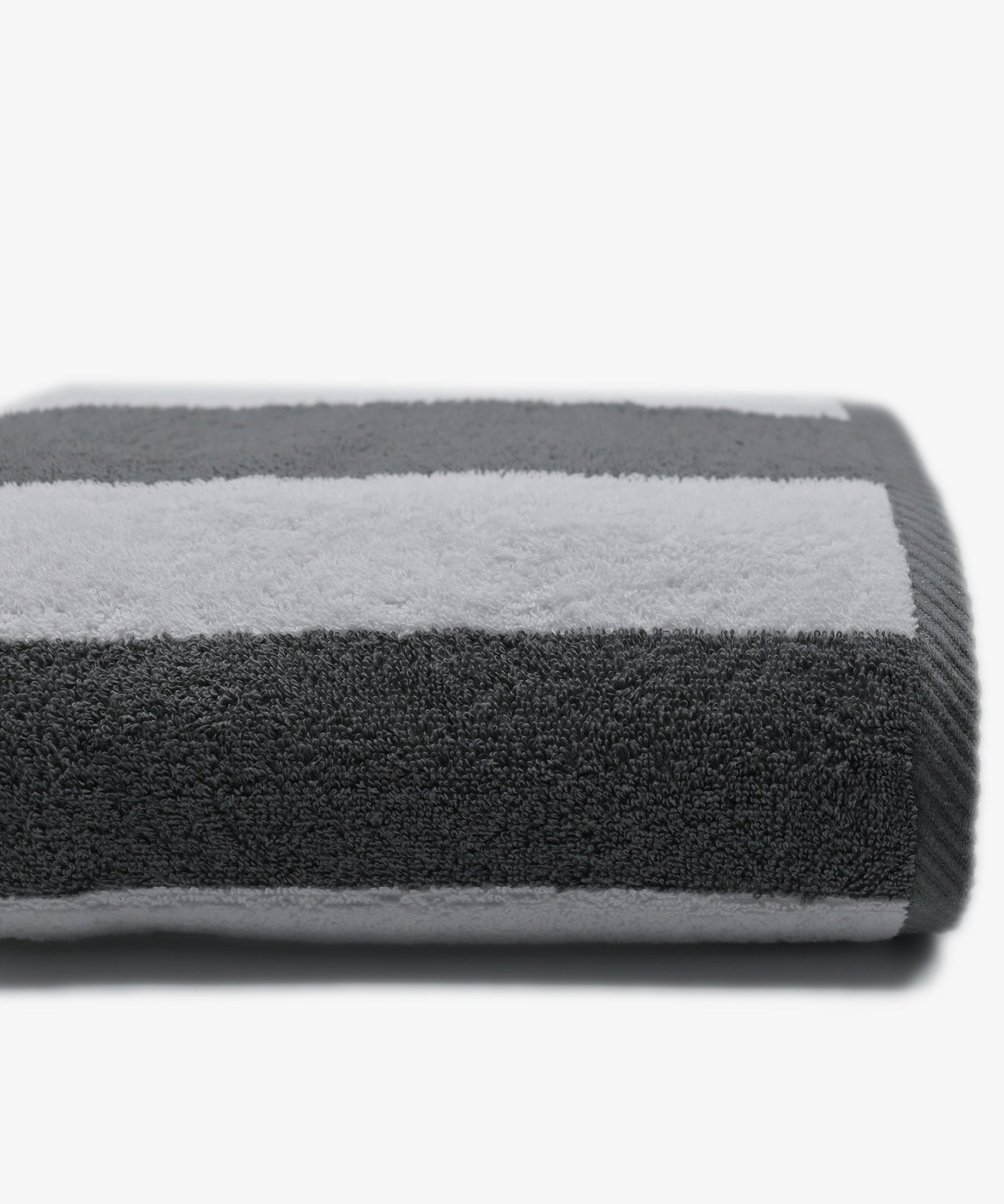 Yarn Dyed Stripe Bath Sheet - GRY