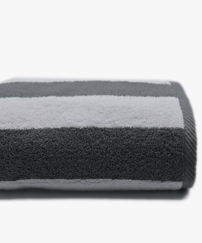 Yarn Dyed Stripe Bath Sheet - GRY