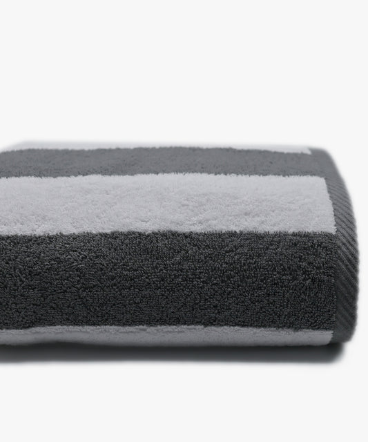 Yarn Dyed Stripe Bath Sheet - GRY