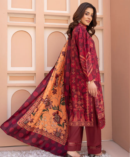 Women Printed 3 Piece Suit  - AND139