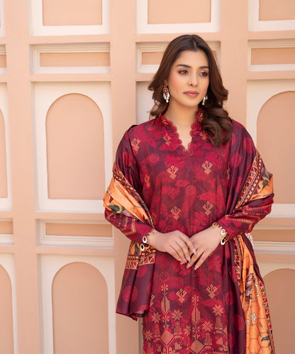 Women Printed 3 Piece Suit  - AND139