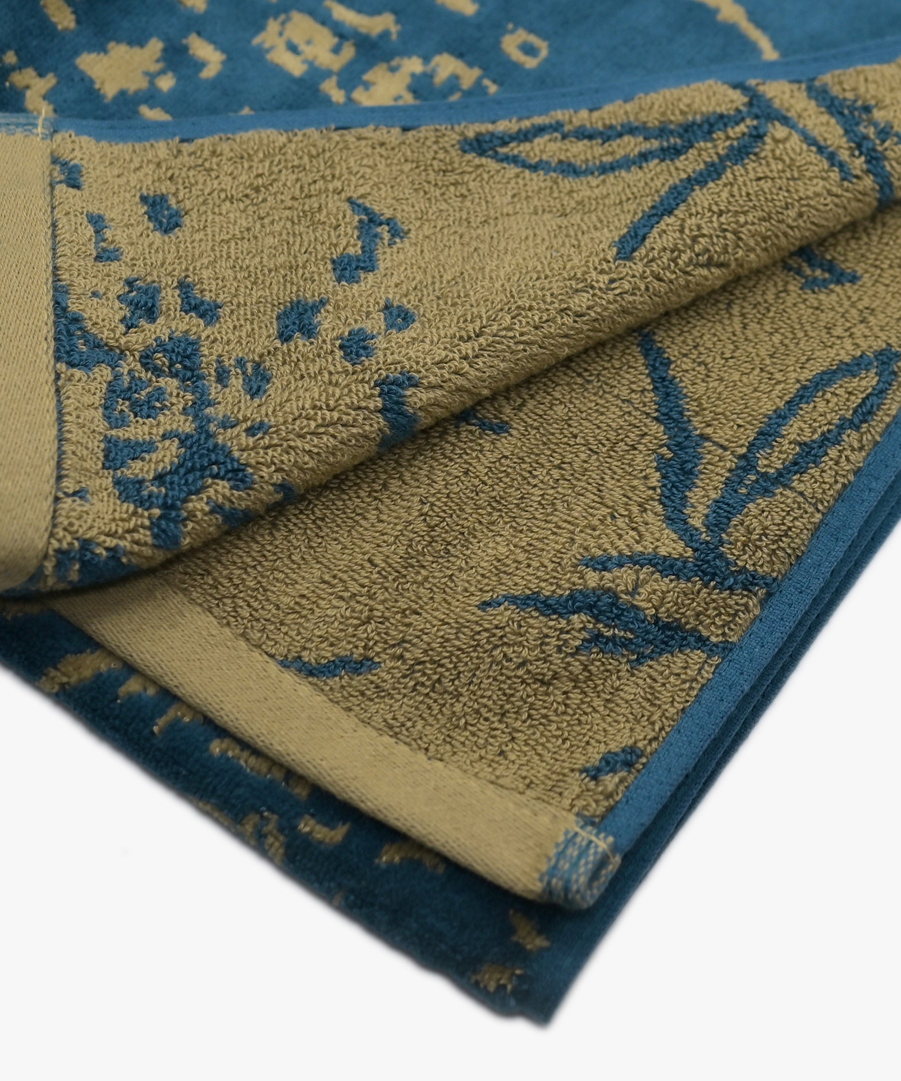 Yarn Dyed Velour Bath Towel - BLU