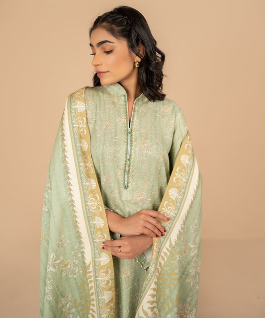 Women Printed 3 Piece Suit  - DKL035