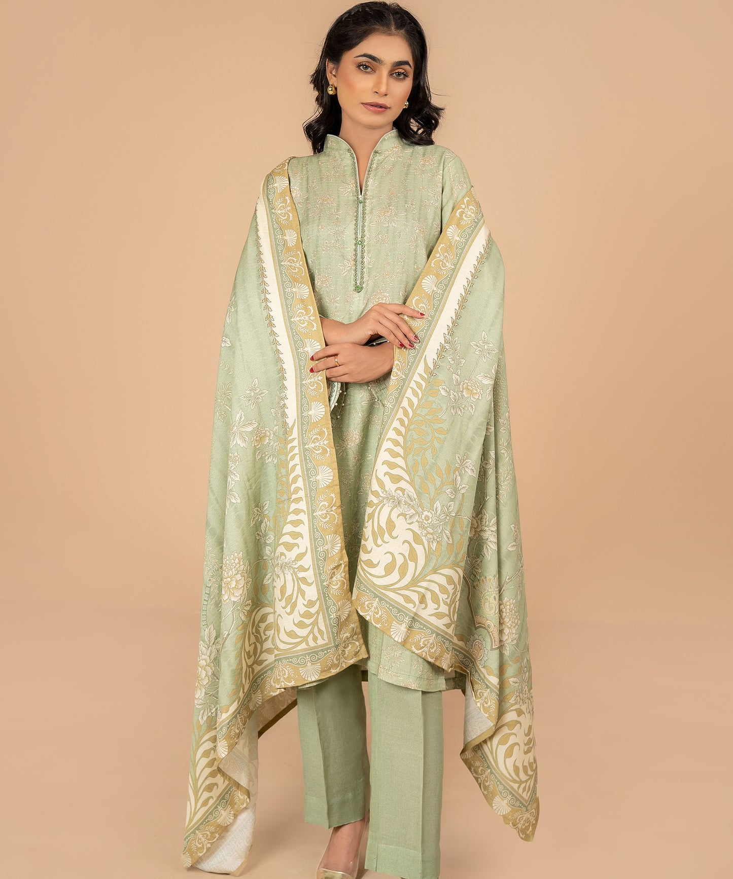 Women Printed 3 Piece Suit  - DKL035