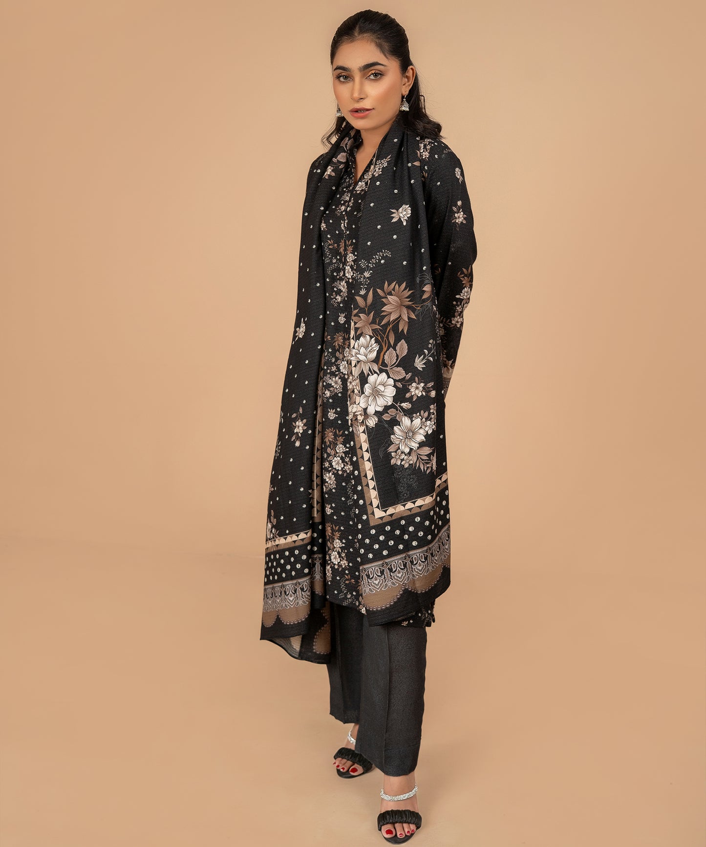 Women Printed 3 Piece Suit  - DKL037