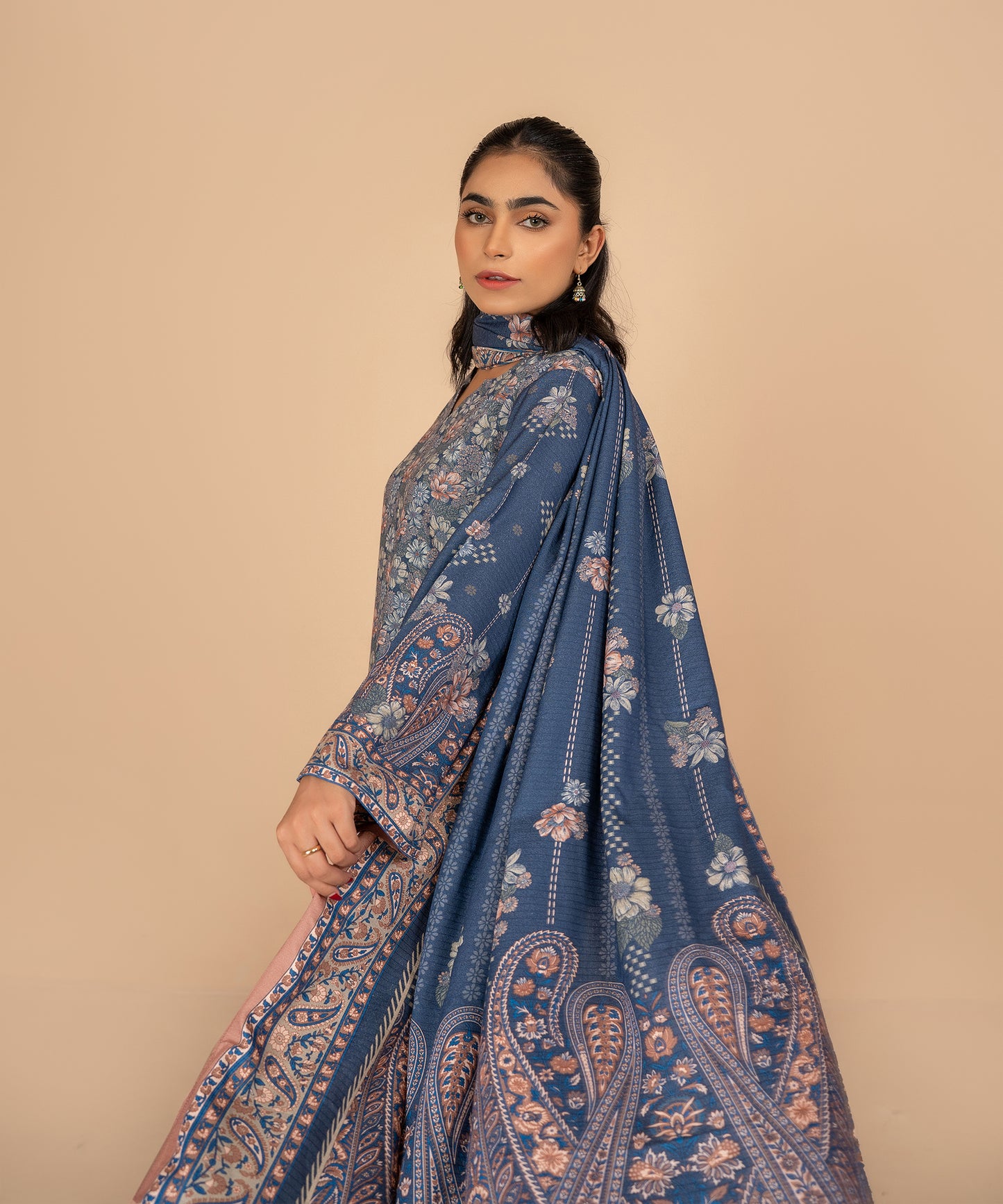 Women Printed 3 Piece Suit  - DKL039