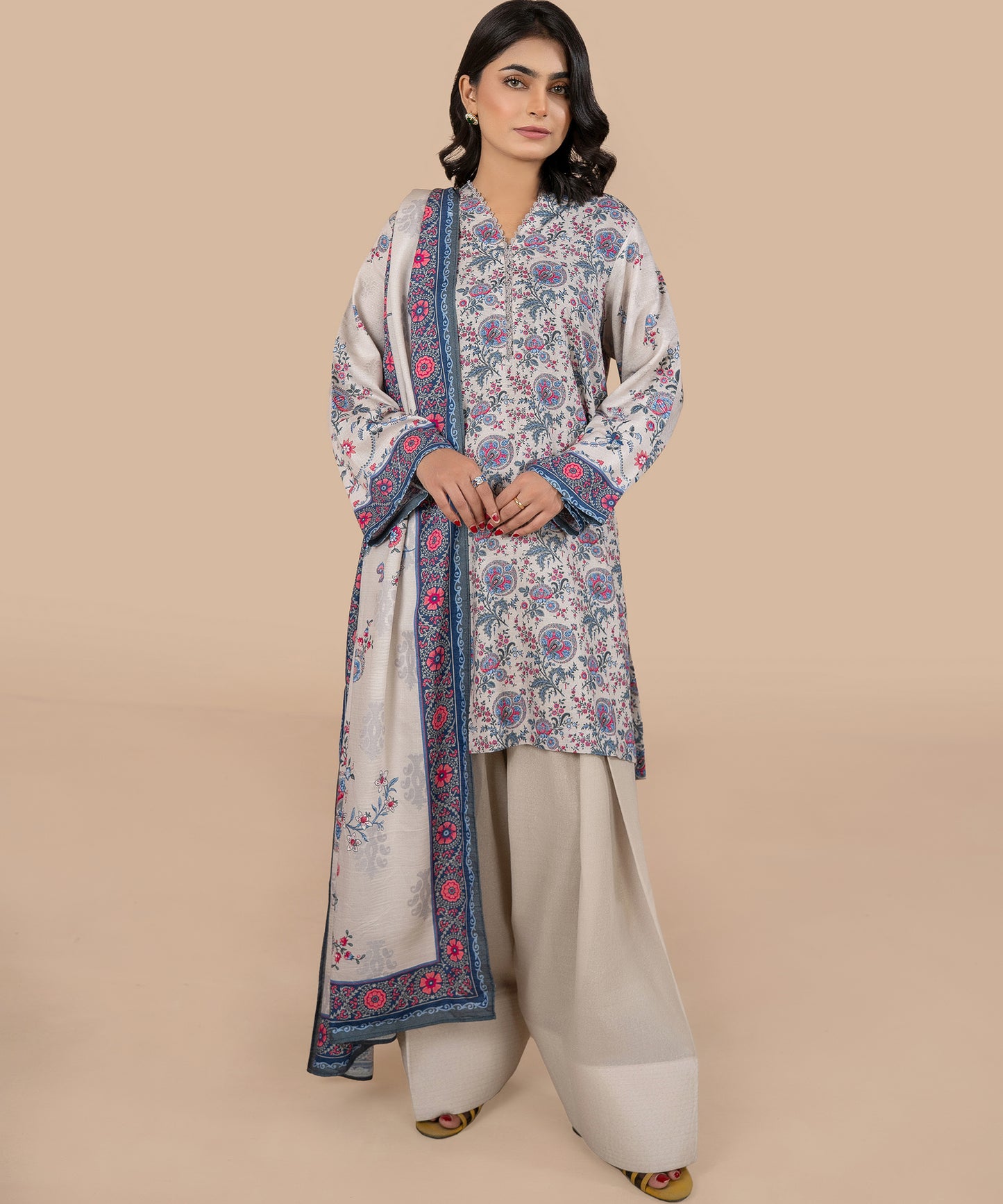 3PC Linen Karandi - 41