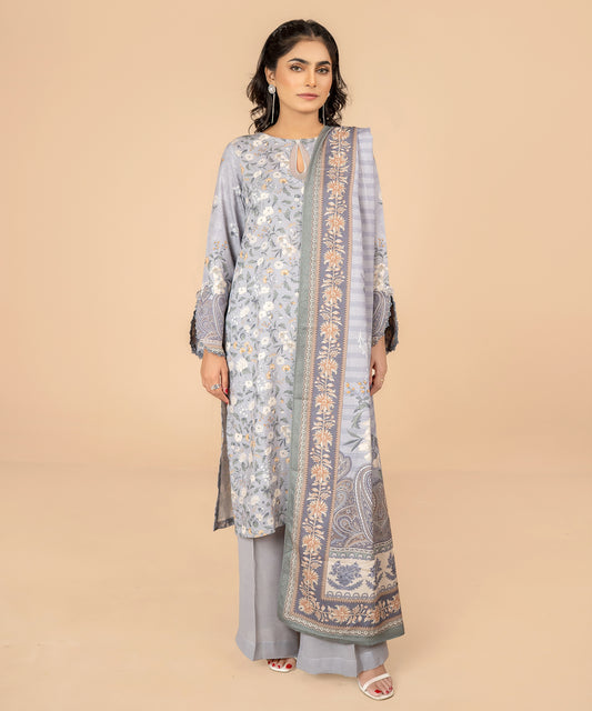 Women Printed 3 Piece Suit  - DKL042