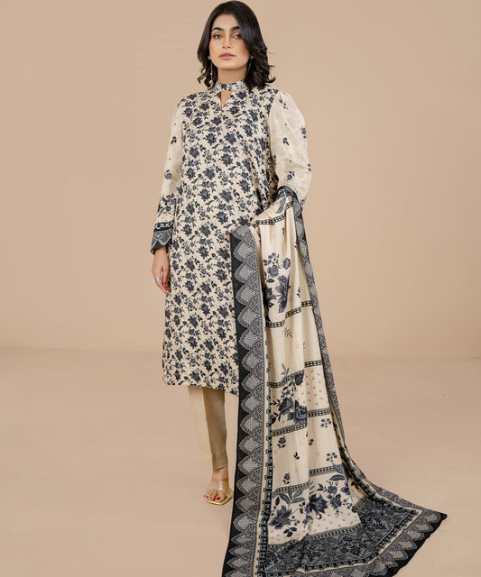 3PC Linen Karandi - 43