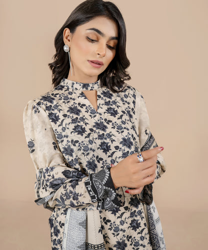 3PC Linen Karandi - 43