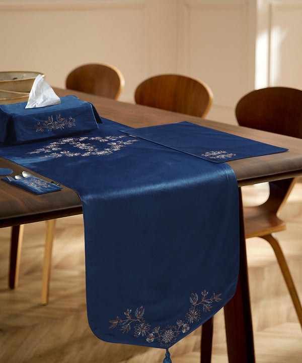Luxury Kitchen Accessories 8 chair Set - Navy Blue