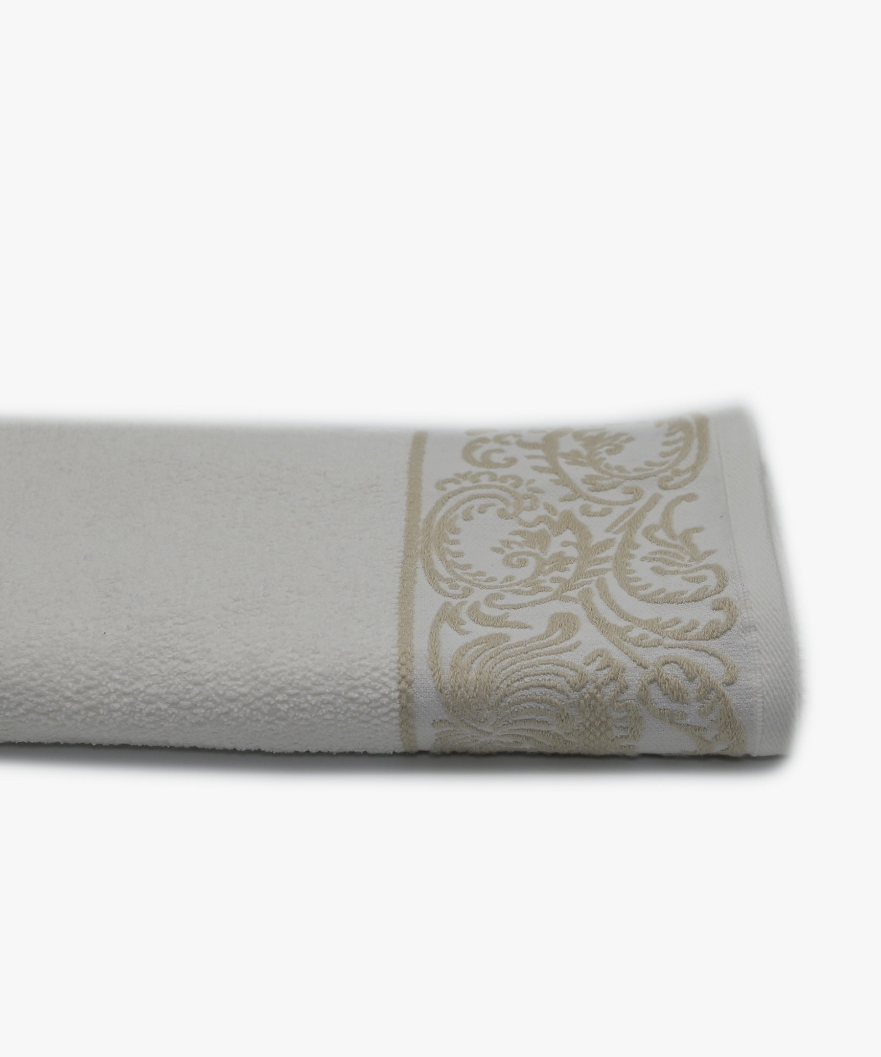 Jacquard Bath Towel - WHT