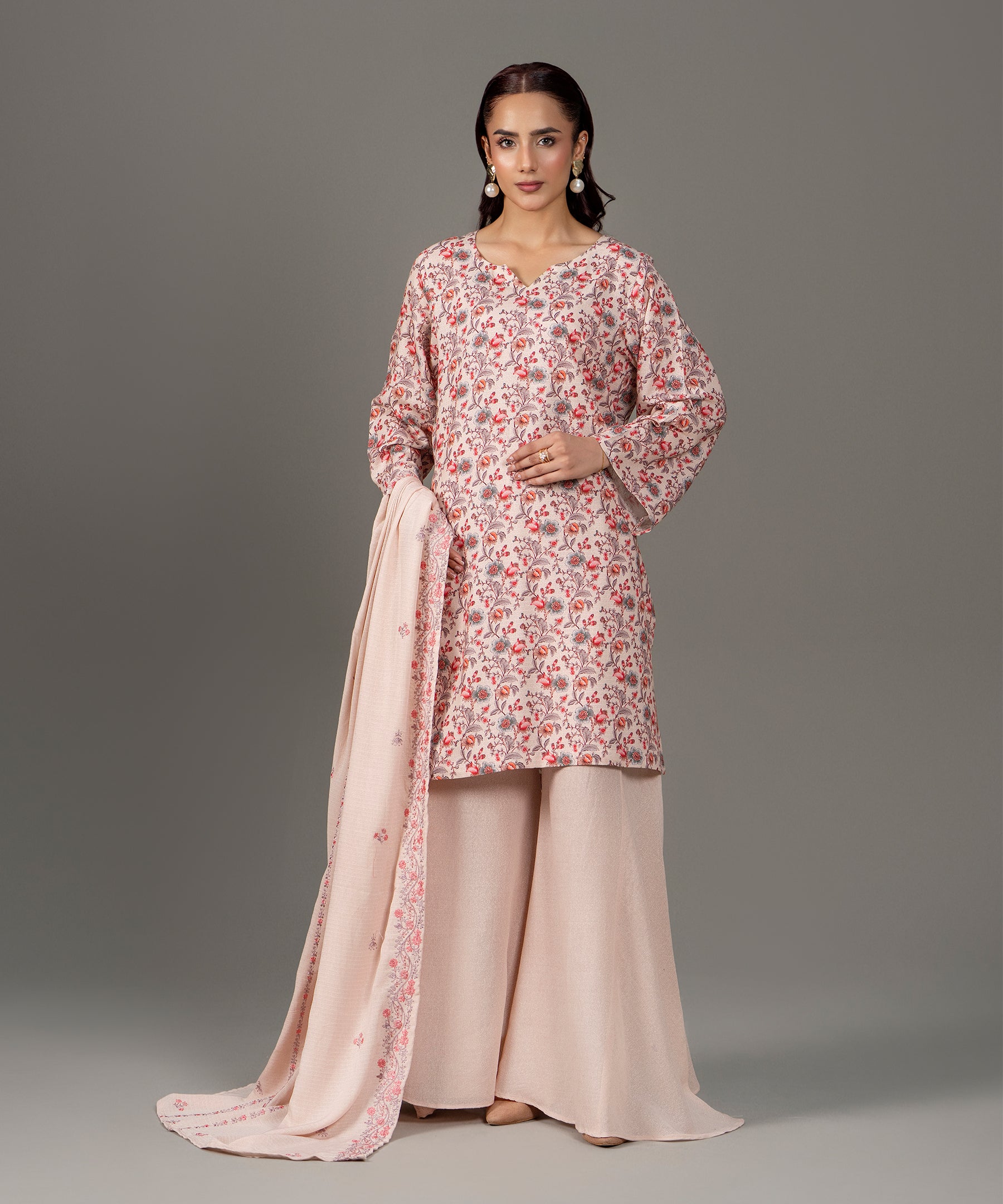 3PC Classic Linen Karandi - 635