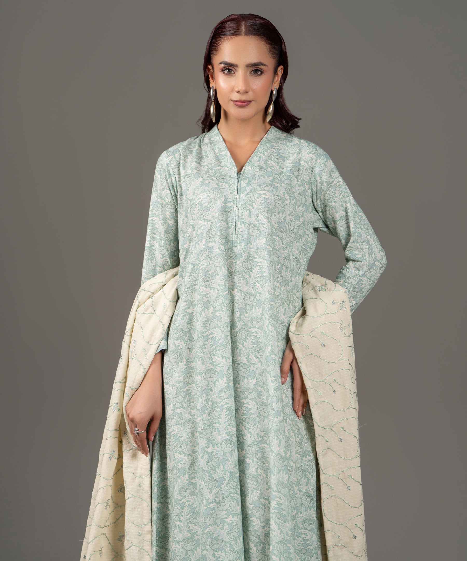 3PC Classic Linen Karandi - 637