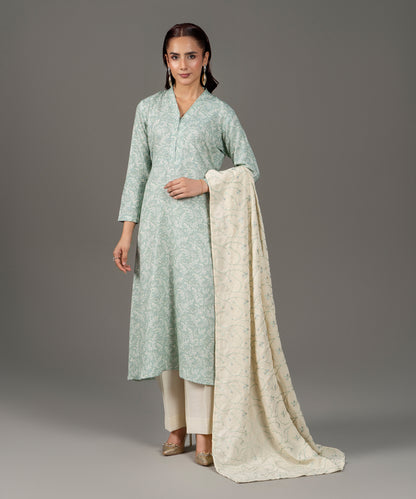 3PC Classic Linen Karandi - 637