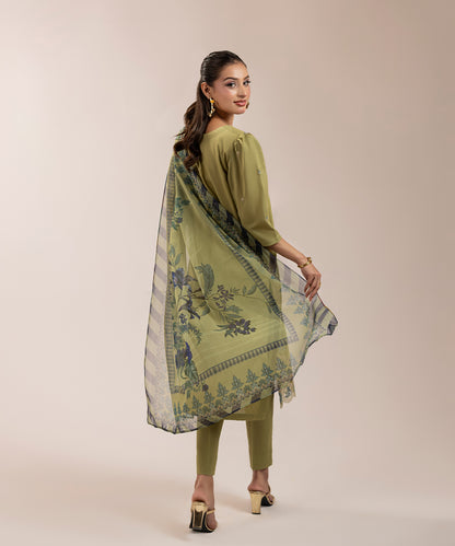 Women Solid Embroidered 3 Piece Suit - ARTY67