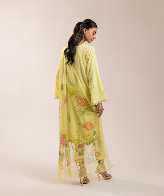 Women Solid Embroidered 3 piece Suit - ARTY69