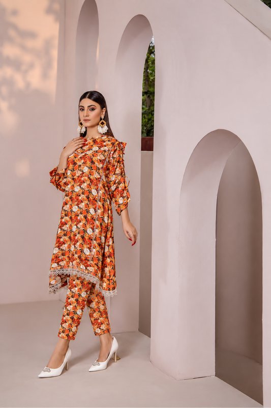Women Printed 2 Piece Suit - AND072
