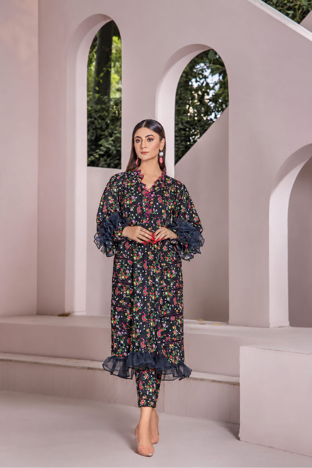 Women Printed 2 Piece Suit - AND073