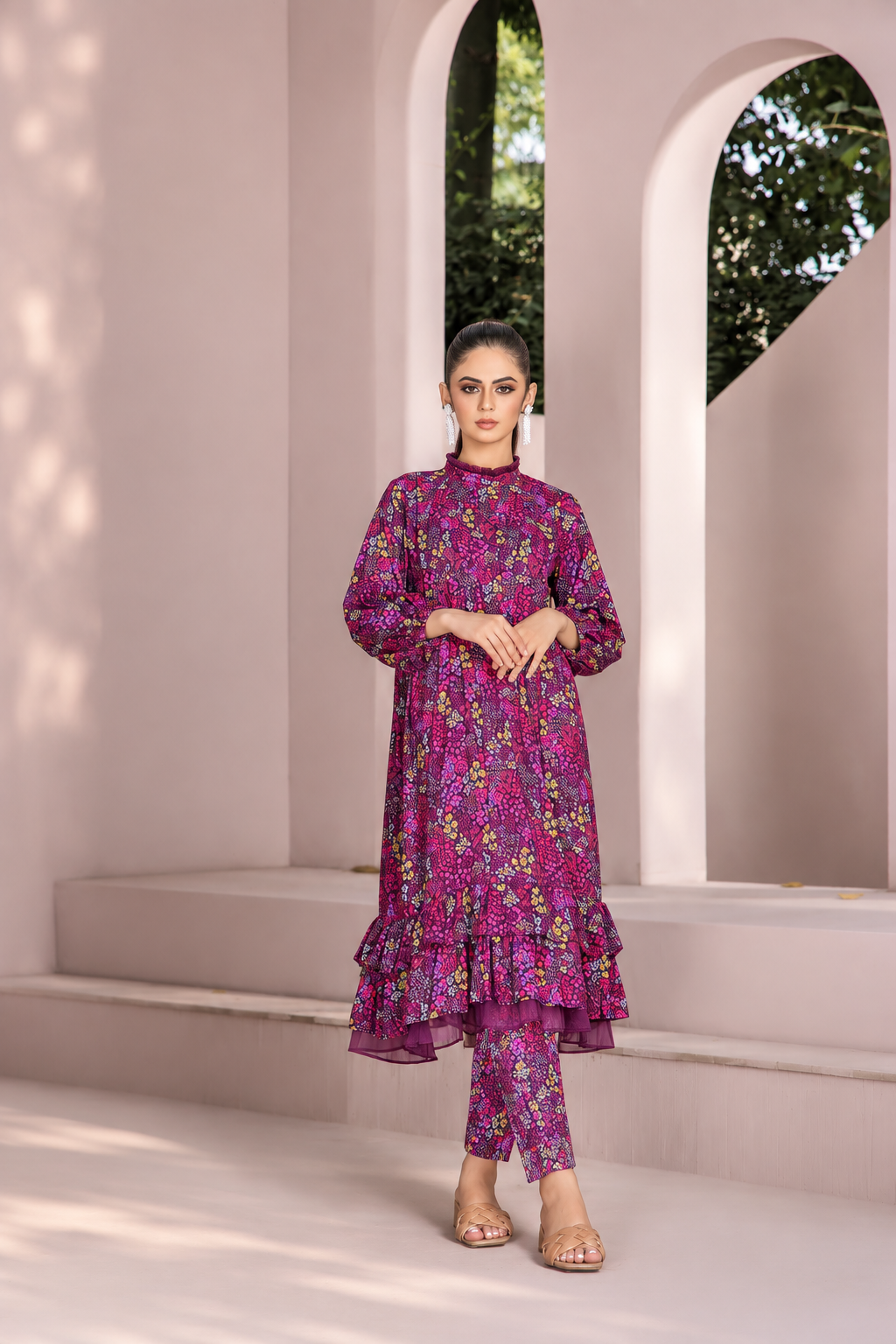 Women Printed 2 Piece Suit - AND076