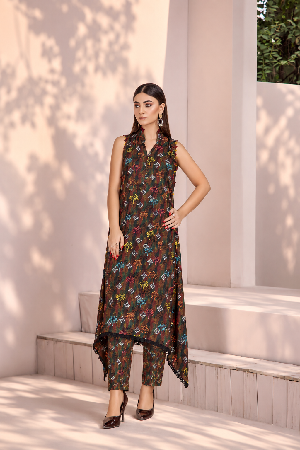 Women Printed 2 Piece Suit - AND080