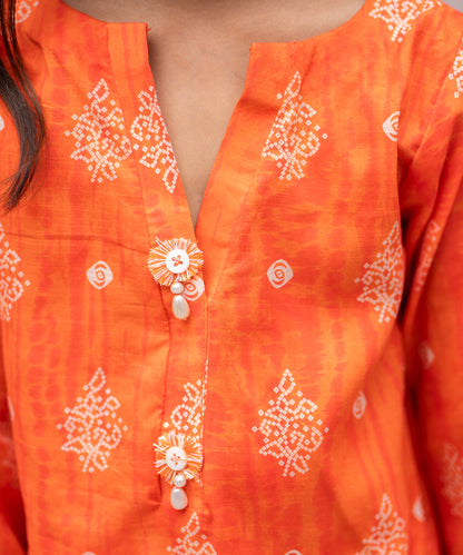 Girl Solid Embroidered 2 Piece Suit - KDS864