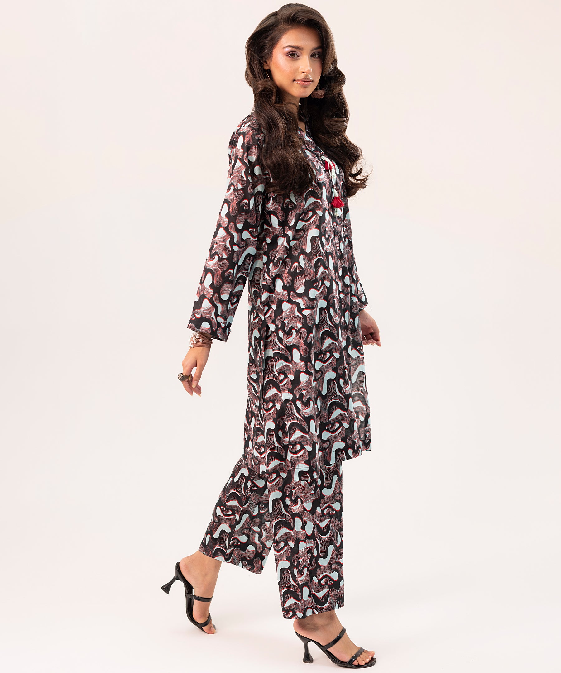 2PC Printed Suit - LDS 1193