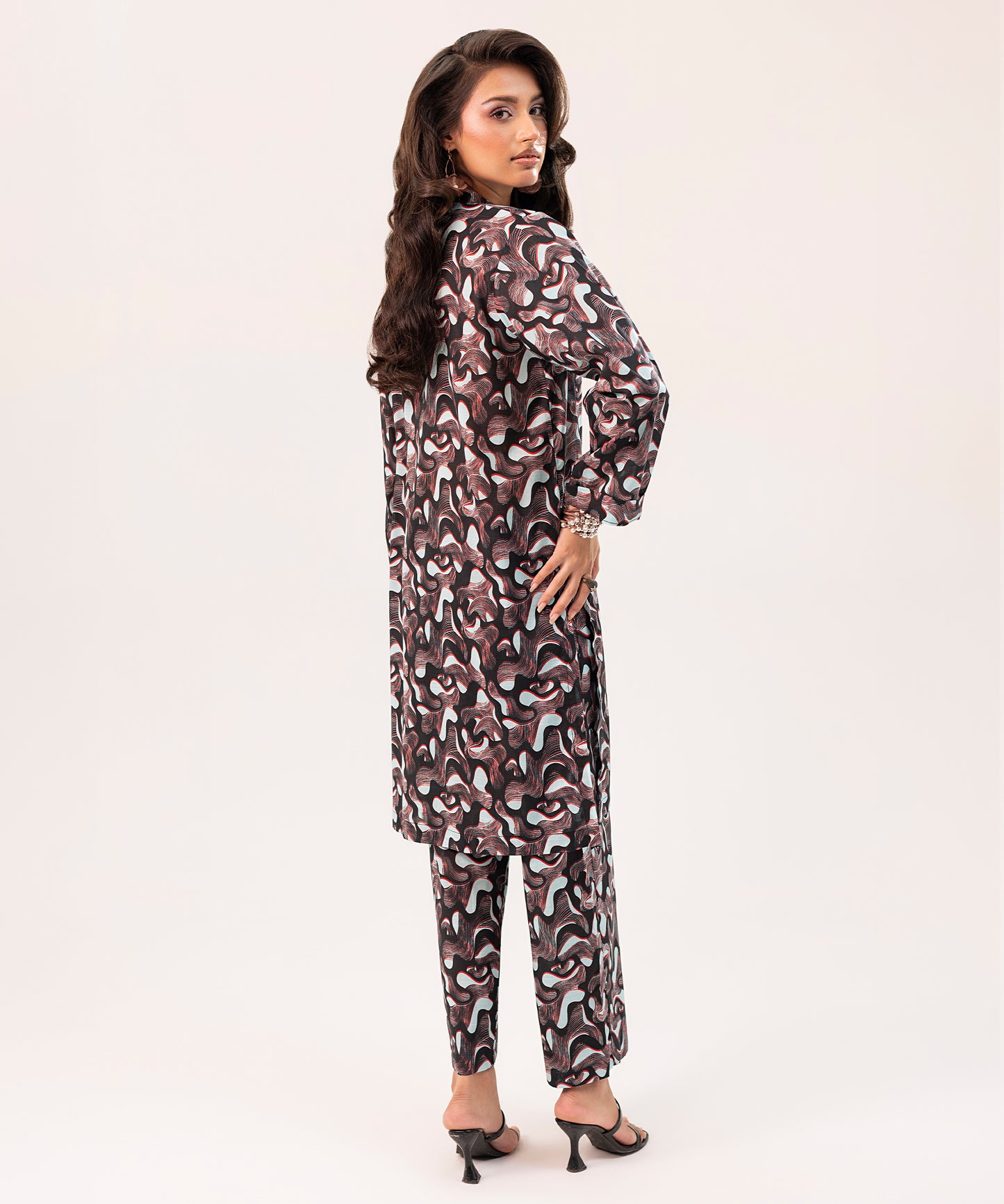 2PC Printed Suit - LDS 1193