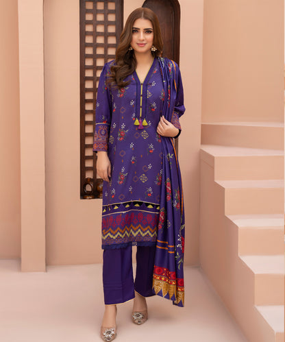 Women Printed 3 Piece Suit  - AND133
