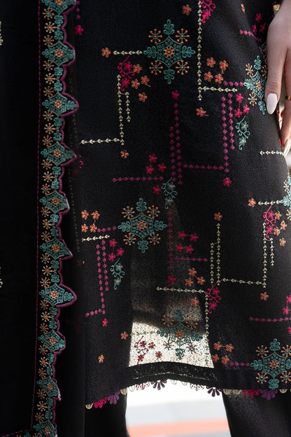 Women Solid Embroidered 3 Piece Suit - ATY003