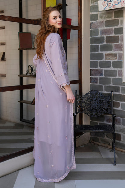 Women Solid Embroidered 3 Piece Suit - ATY005