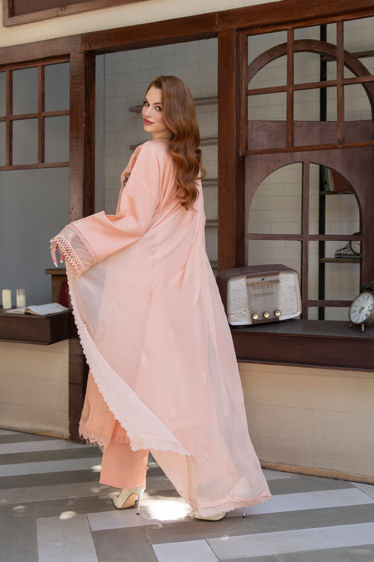 Women Solid Embroidered 3 Piece Suit - ATY008