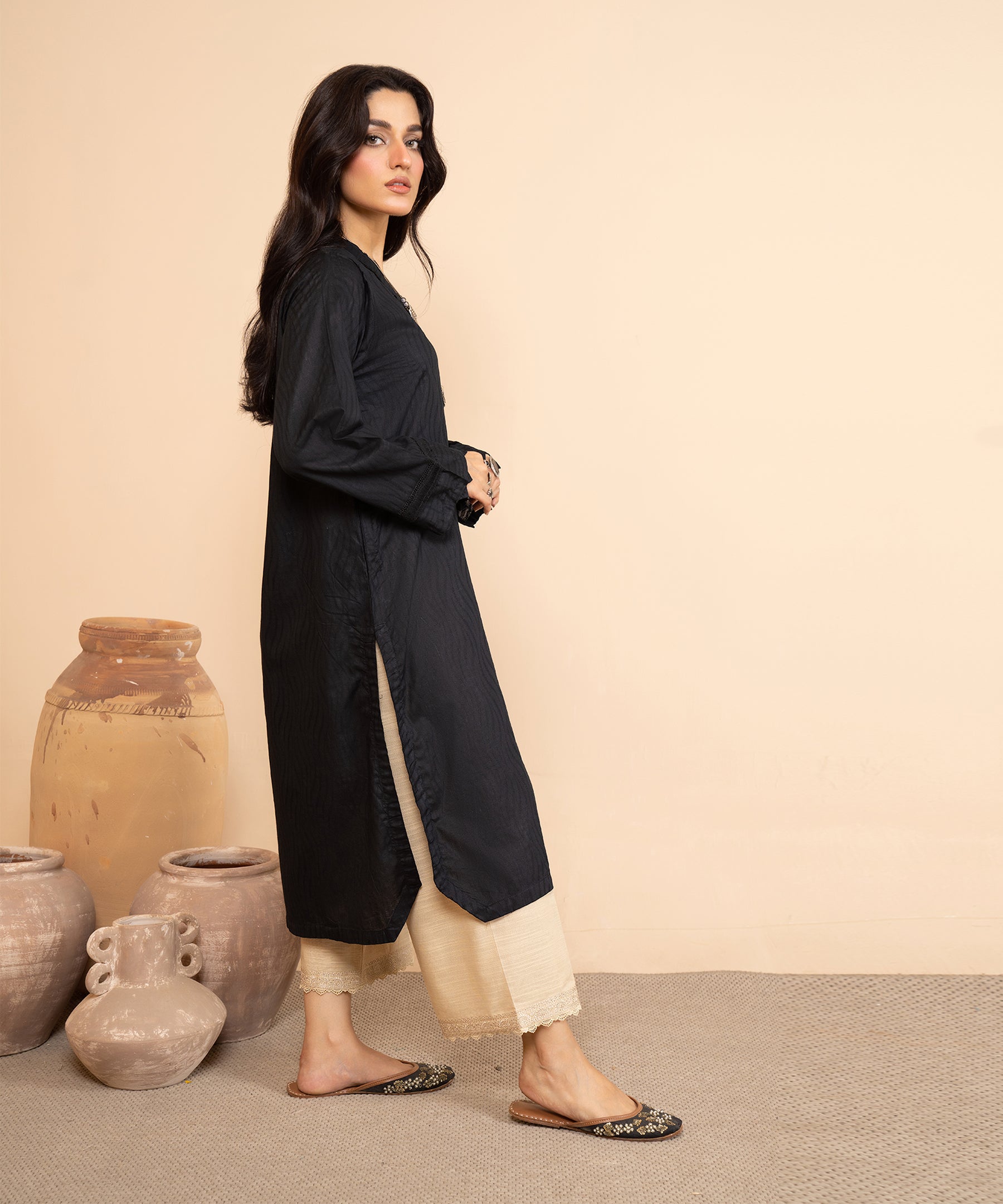Black Solid Shirt - LDS 912