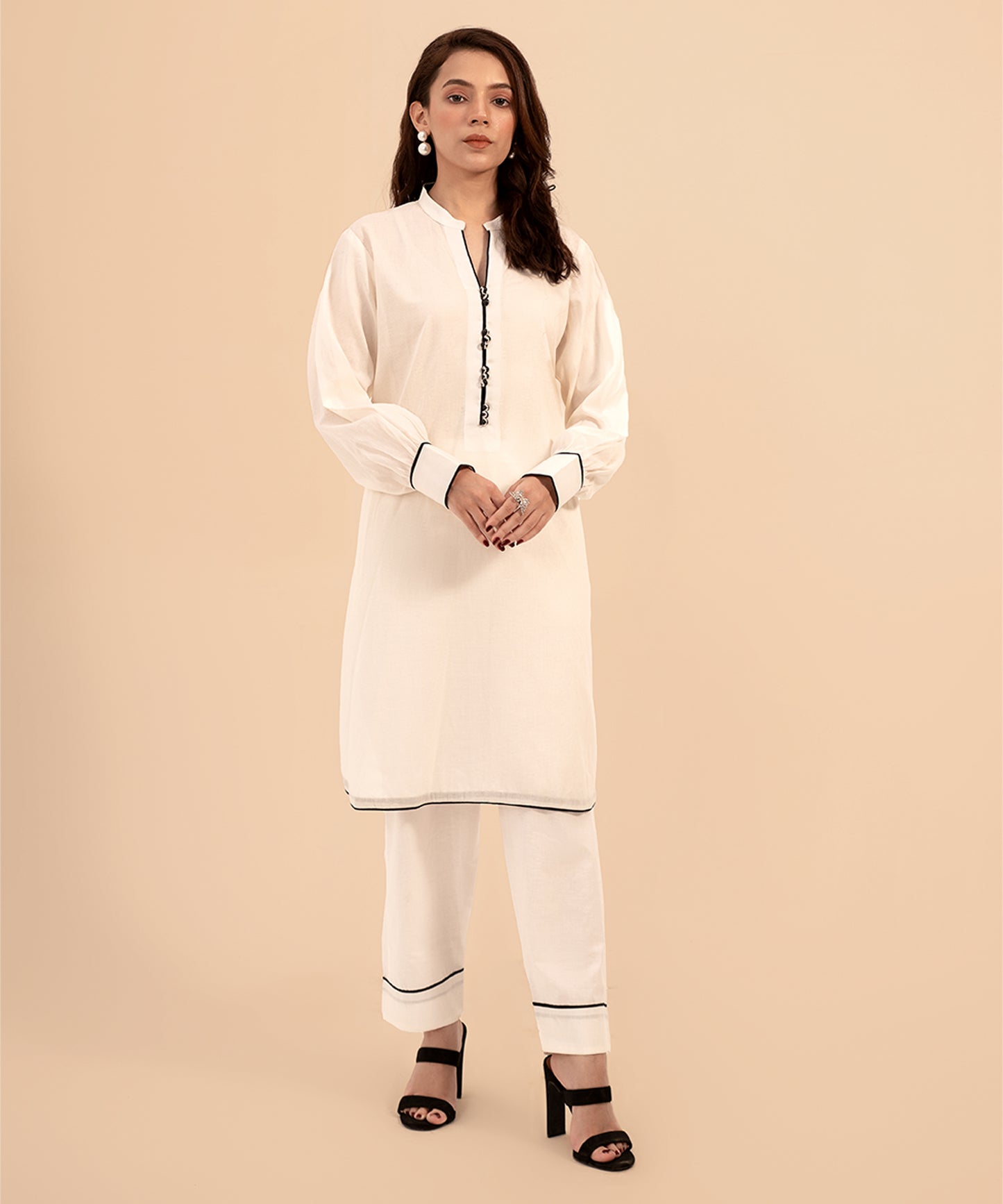 Women Solid 2 Piece Suit - LDS902