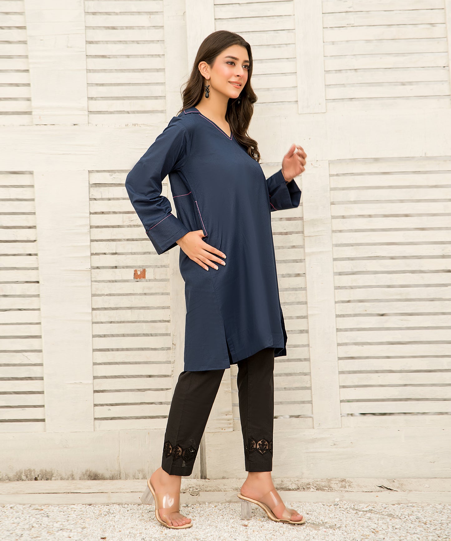 Women Solid Shirt - LDS910